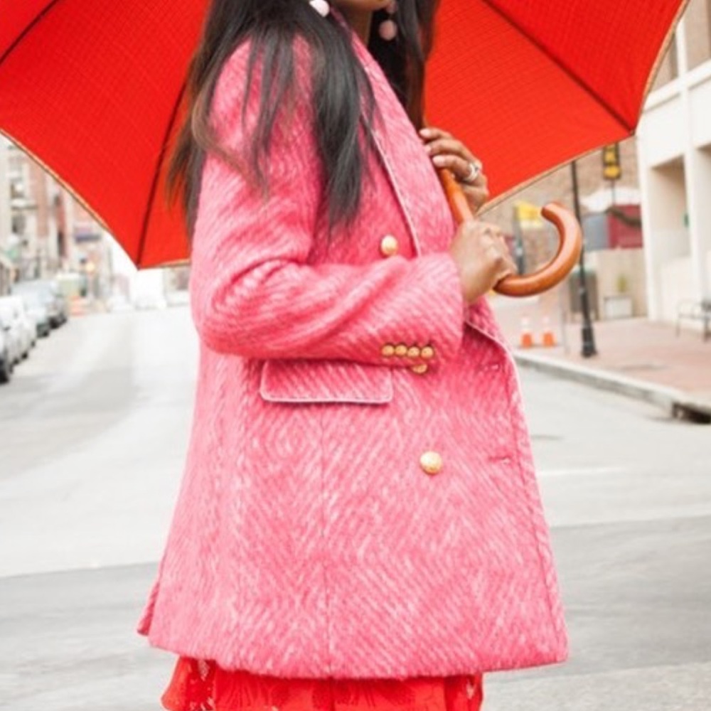 J.Crew Diamond Tweed coat - Picture 6 of 8